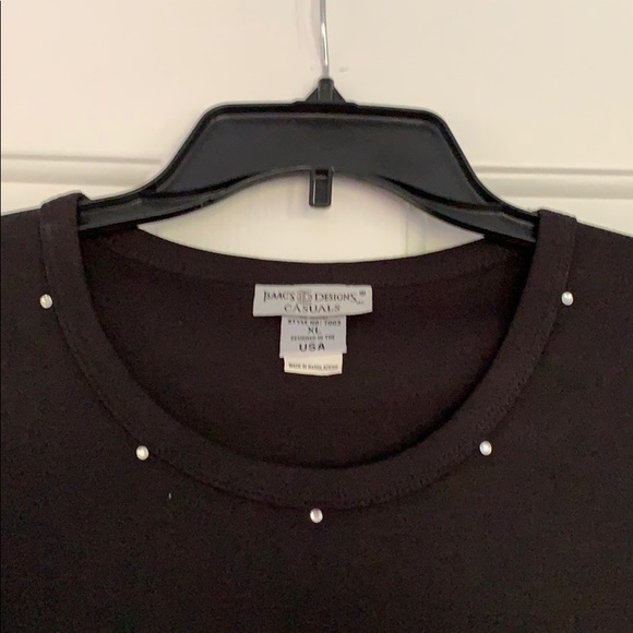 Isaac’s Design Wine Therapy Rhinestone T-shirt - Picture 3 of 5